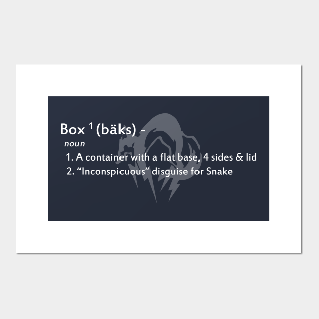 Box Definition white Text Metal Gear Posters And Art Prints box-definition-white-text-metal-gear-posters-and-art-prints